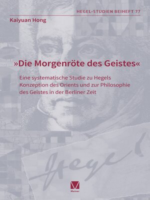 cover image of "Die Morgenröte des Geistes"
